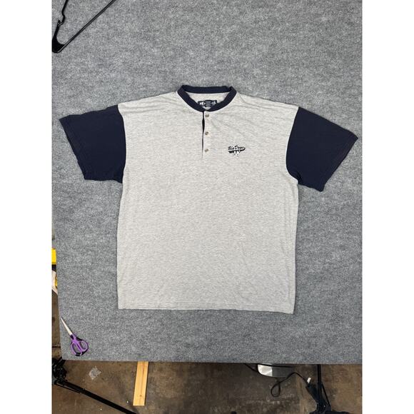 Vintage Big Dogs Two-Tone Henley Shirt 3X - Picture 1 of 13